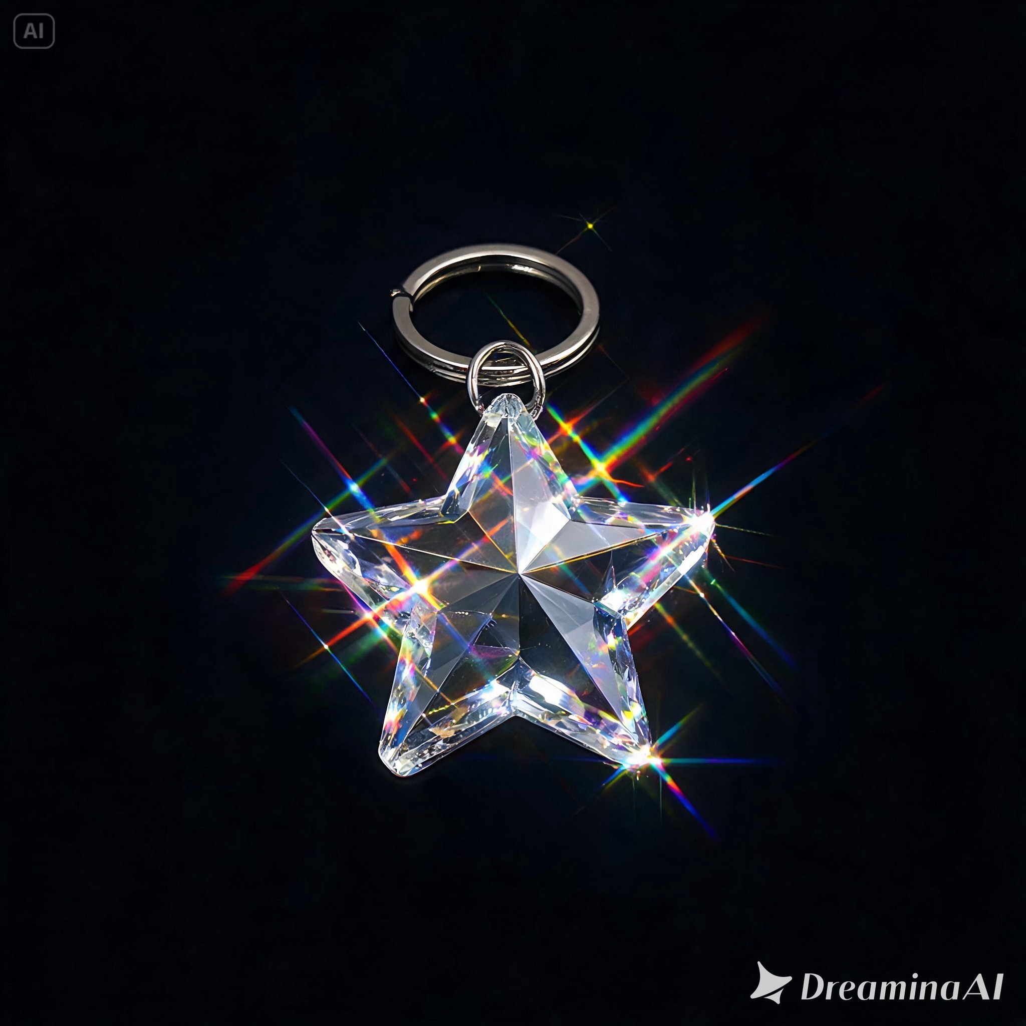 Bizstory ZenSpace I — Lotus Flower Crystal Keychain